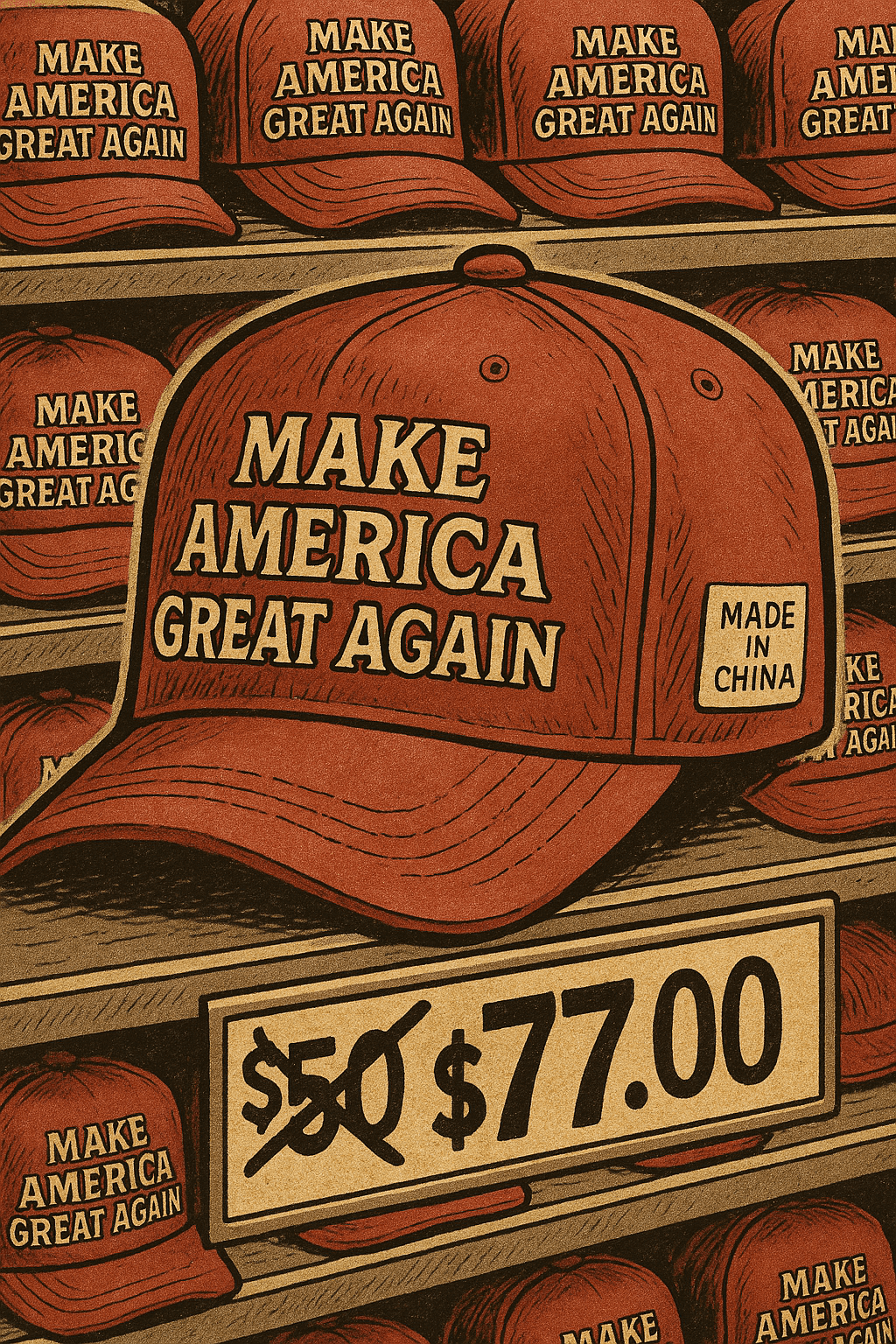 AI image prompt – Satirical Cartoon Generation output image