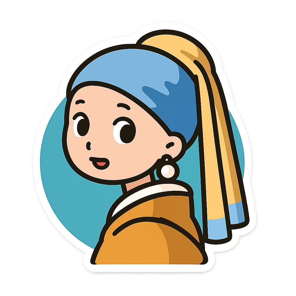 AI image prompt – Flat Sticker Design output image