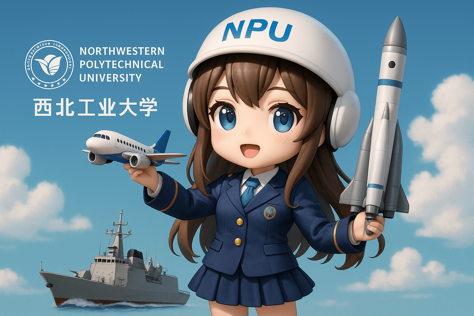 AI image prompt – 3D Chibi-style University Anthropomorphic Mascot output image