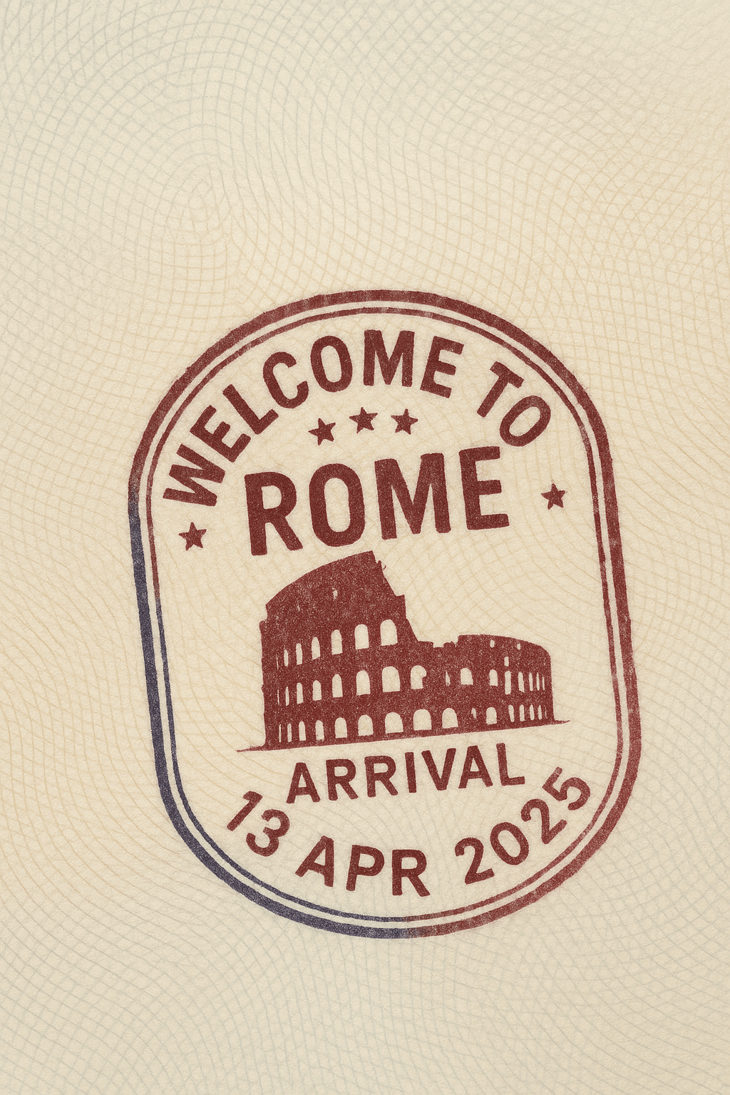 AI image prompt – Passport Entry Stamp output image