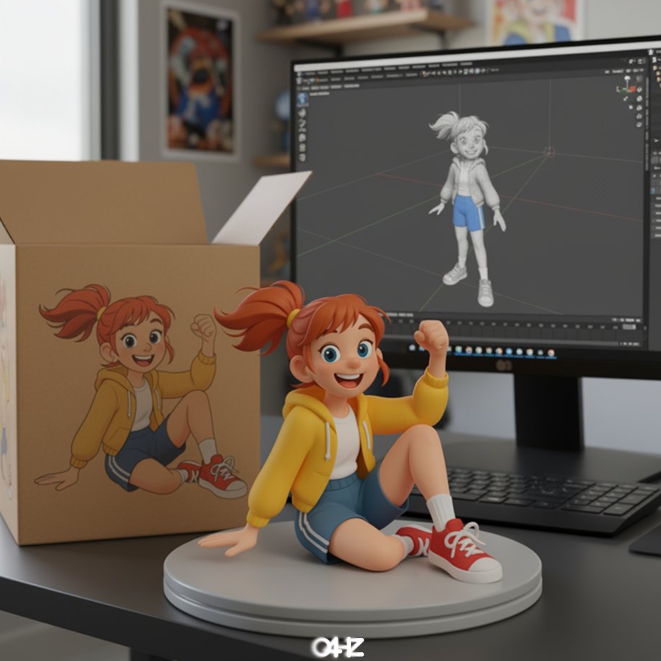 AI image prompt – Illustration to Figure output image