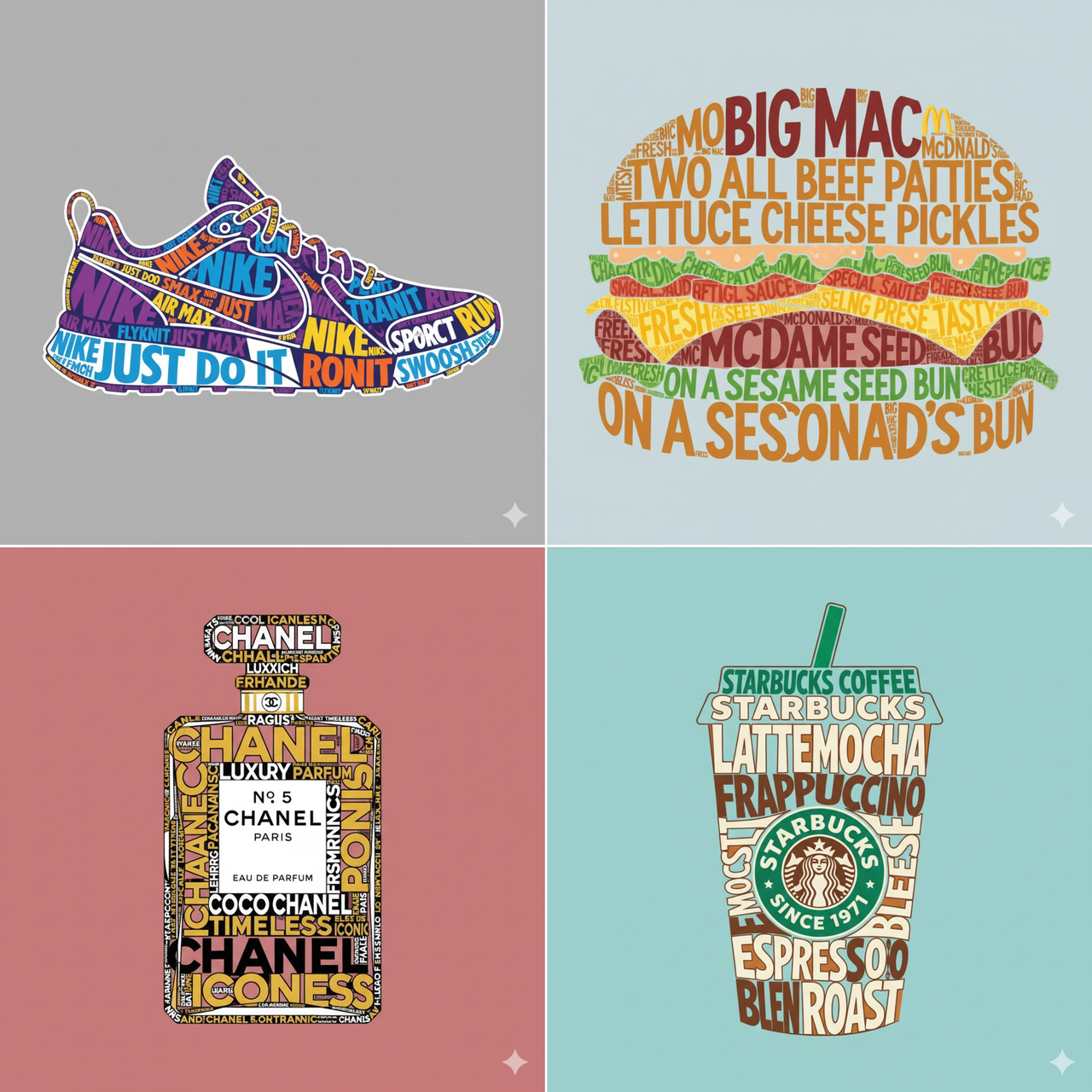 AI image prompt – Typography Logo Design output image