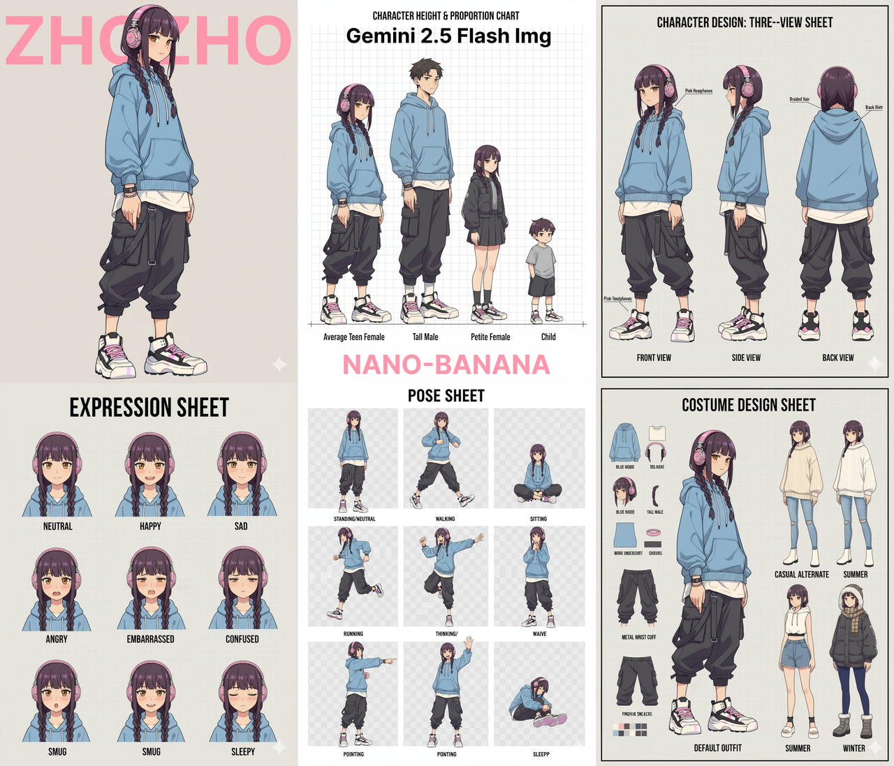 AI image prompt – Generate Character Design output image