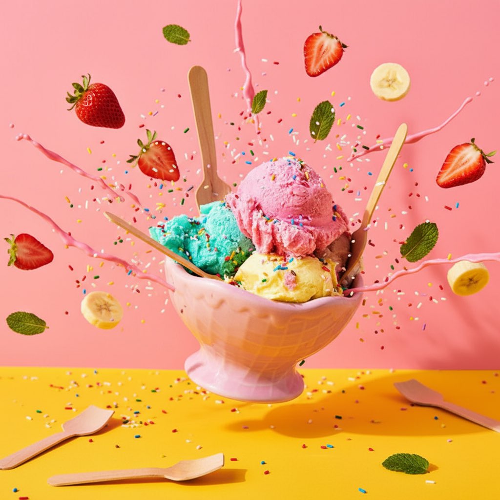 AI image prompt – Explosive Food output image