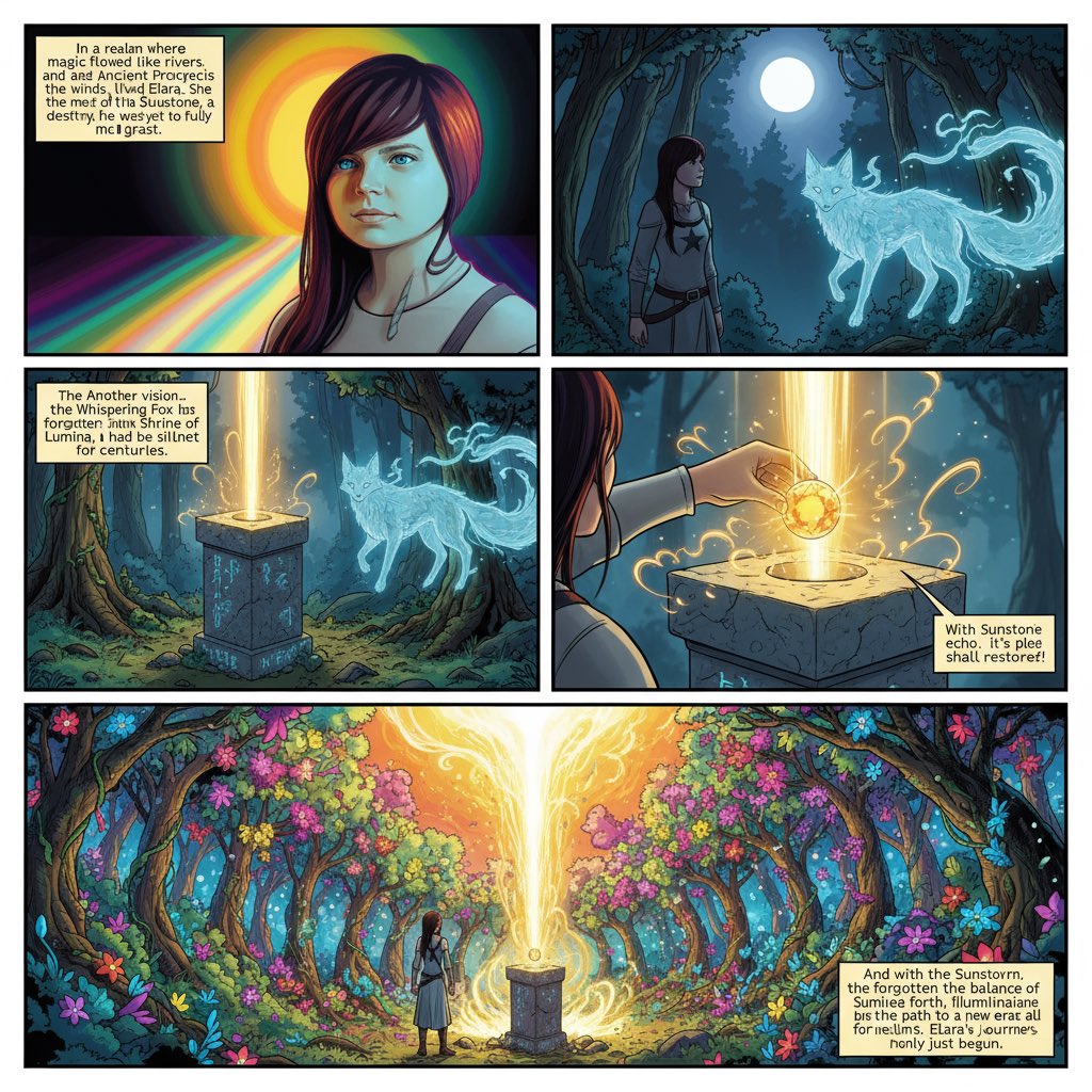 AI image prompt – Create Comic Book output image