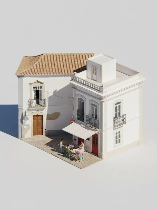 AI image prompt – Extract 3D Buildings/Make Isometric Models 2 output image