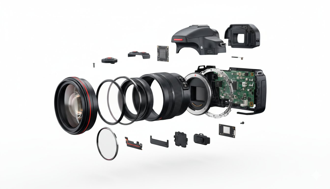 AI image prompt – Hardware Exploded View output image