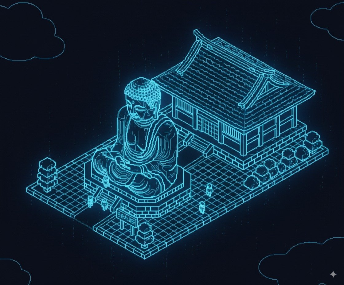 AI image prompt – Isometric Holographic Wireframe output image