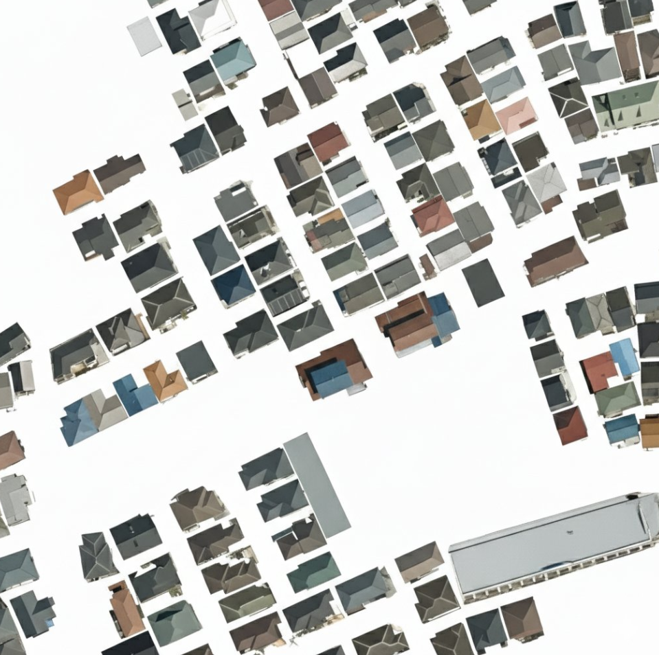 AI image prompt – Building Extraction from Remote Sensing Image output image