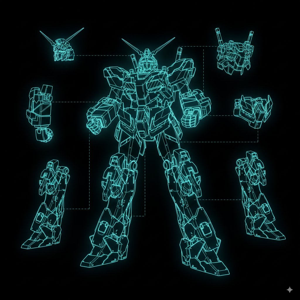 AI image prompt – Component Extraction output image