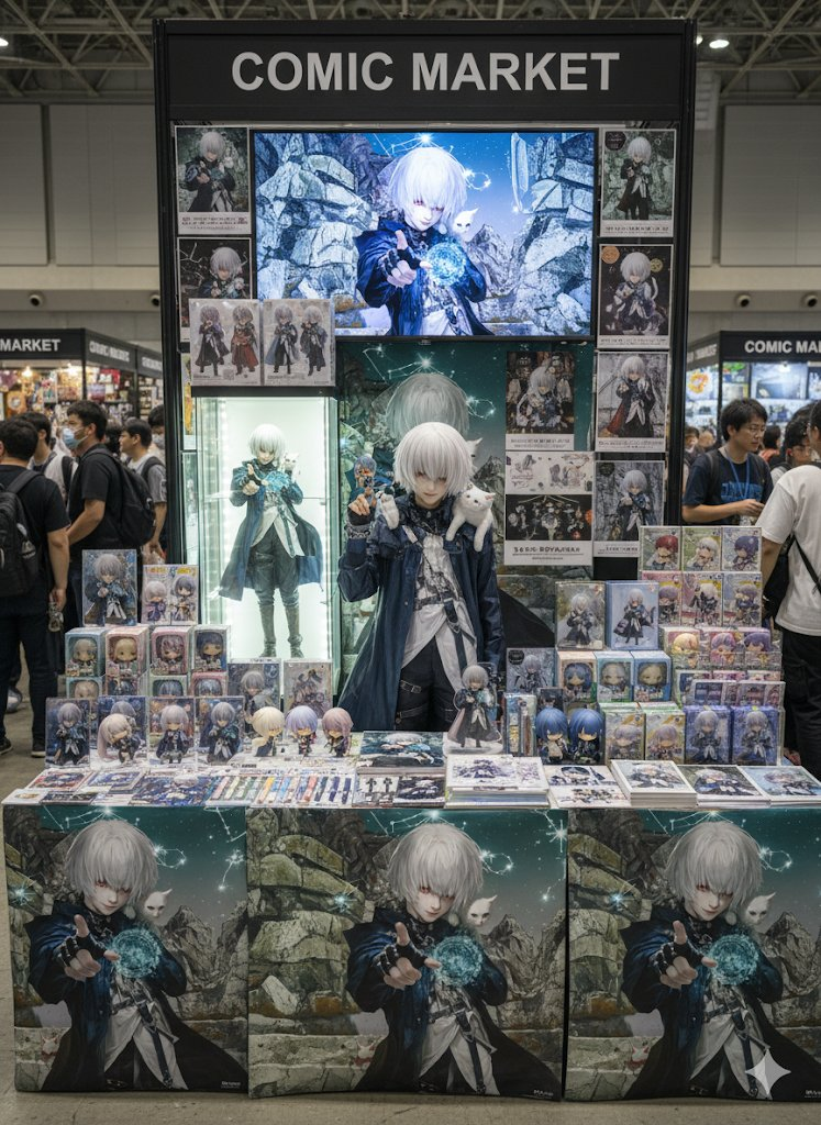 AI image prompt – Comic Convention Booth output image