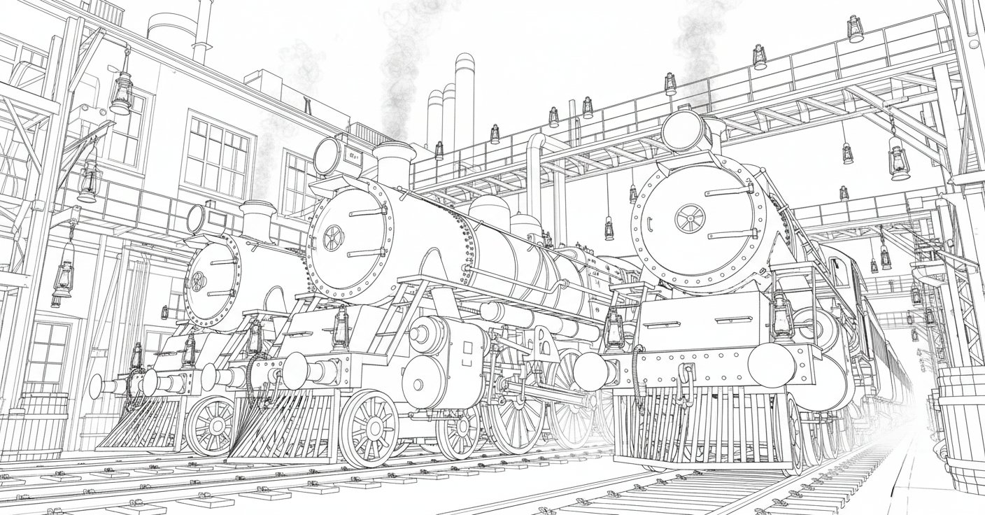 AI image prompt – Line Art to Doodle Drawing input reference
