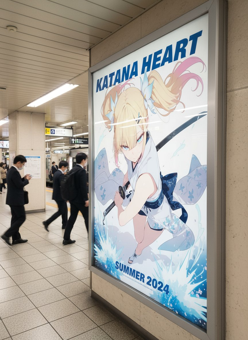 AI image prompt – Train Station Movie Poster output image